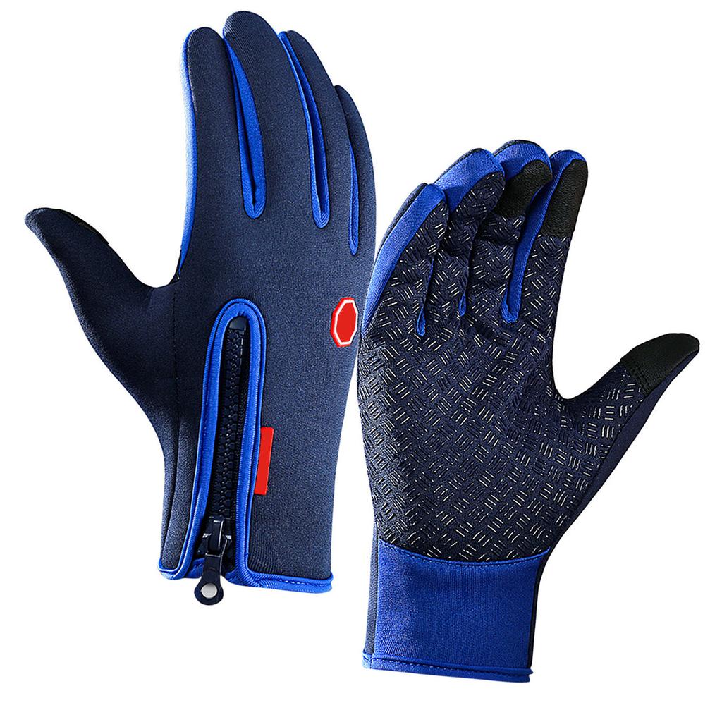 Cycle Gloves Touchscreen Waterproof Fleece Thermal Sports Gloves for Hiking Skiing
