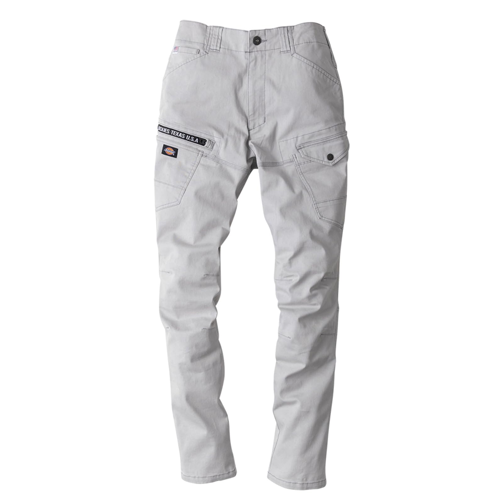 

Dickies Cargo Pants D-2885, Workwear, Year-Round, Stretch, 2023, with CO-COS Pro Uni Sticker, Silver, Size 5L