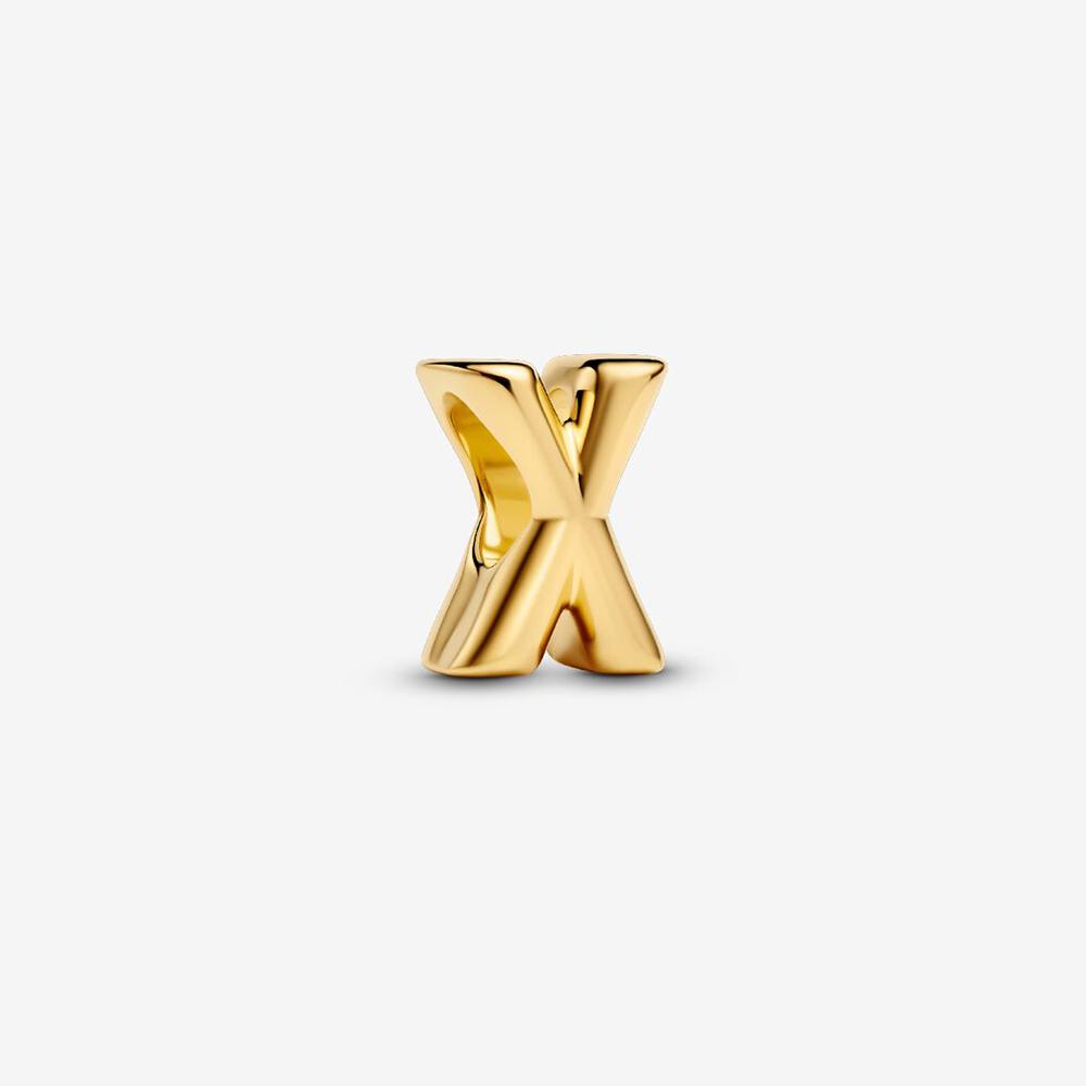 Brand New 26 Letters Ideal Designed For Authentic Original Beaded Bracelet High Quality Fine Jewelry Women's Copper Metal Pendant Bead Component Bead