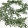 1Pc Holiday Decoration Soft Glue Pine Needle Cypress Pine Leaf Simulation Rattan Wall Hanging, Used for Outdoor Holiday Ceremony Decoration