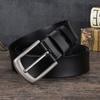 Men'S Leather Belt Retro Cowhide Belt Casual With Jeans Belt