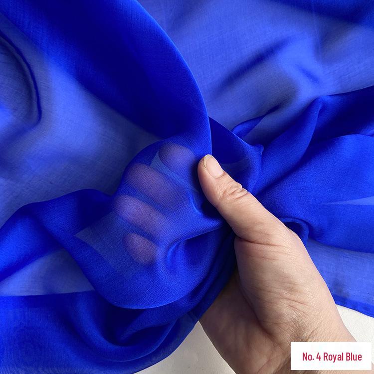 Chiffon di Vera Seta Largo 6 mm: Tessuto di Seta di Gelso Trasparente per Foulard, Vestiti Estivi e Abiti da Sera