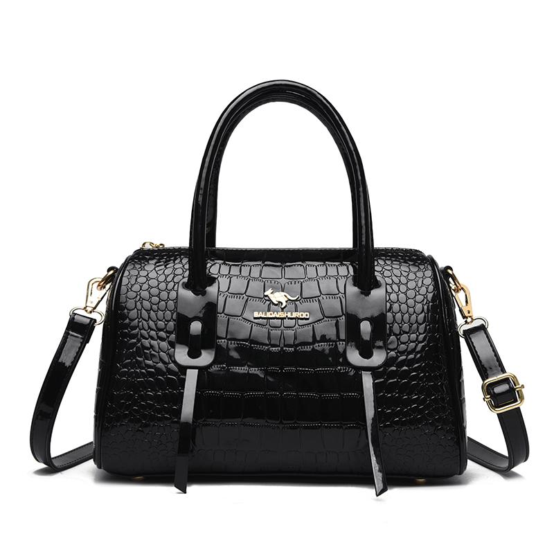 

Новая женская сумка известного бренда, высококачественная лакированная кожа с крокодиловым узором, женская сумка через плечо, кошелек в стиле ретро для женщин