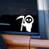 Urocza Czaszka Ducha Śmierci Naklejka na Samochód Karoseria Zderzak Okna Motocykl Laptop Ściany Folia Winylowa Naklejka Akcesoria Tuningowe do Samochodu