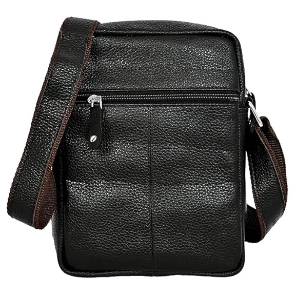 Leather Messenger Crossbody Sling Bag Shoulder Bag Travel Office Laptop Satchel Vintage Casual Business Work Outdoor Side Bag Gift for Men