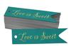 Inkdotpot Gold Foil Paper Hang Tags Love Is Sweet Wedding Favor Tags 100