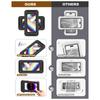 ABBP-Shower Phone Holder With Speaker 480 Rotation,Wall Phone Mount For Shower Waterproof Anti Fog Shower Case