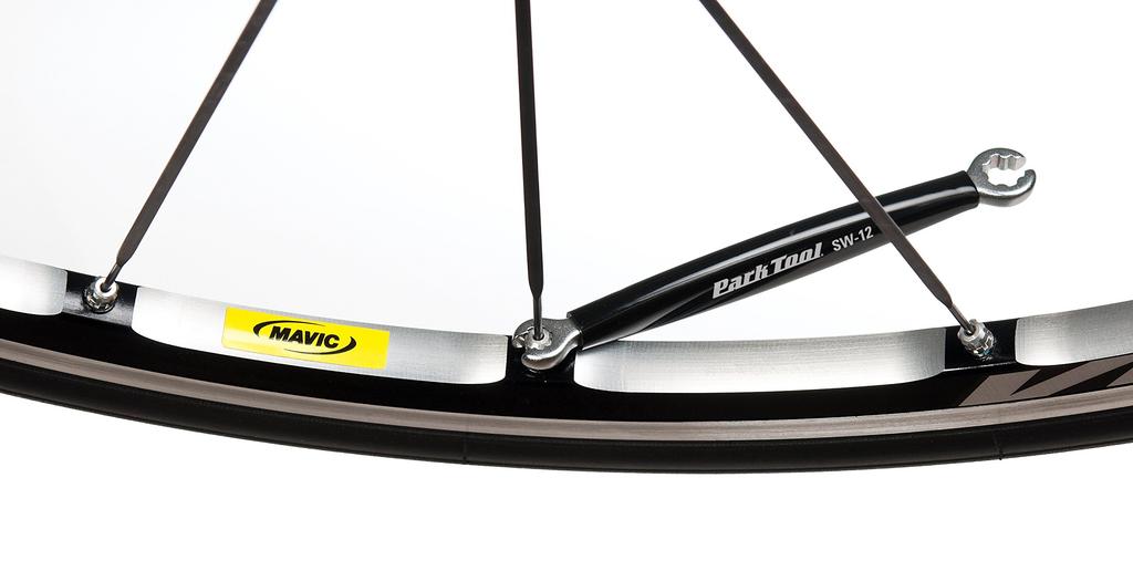 PARKTOOL Klíč na dráty pro kola MAVIC Šroub očka (M9)Vnější 6,4 mm (7 drážek) Integrovaná bradavka (M7) SW-12