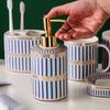 Ceramiczna butelka na balsam Przenośny dozownik mydła Żel pod prysznic Butelka dzielona Butelka z pompką do szamponu dozownik szamponu dozownik mydła