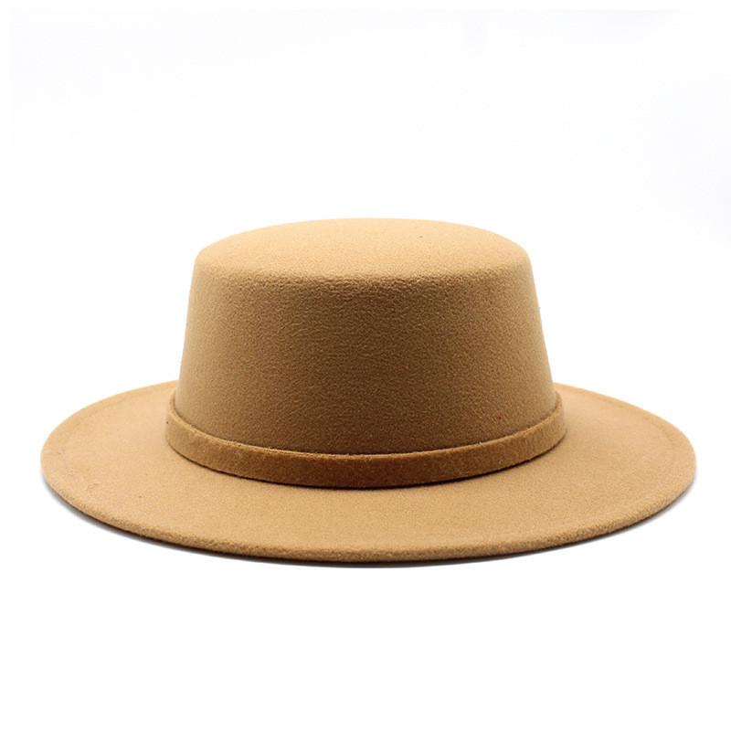 Stilvoller Wollmisch-Fedora-Hut Mit Sonnenschirm Atmungsaktivität Für Männer Und Frauen
