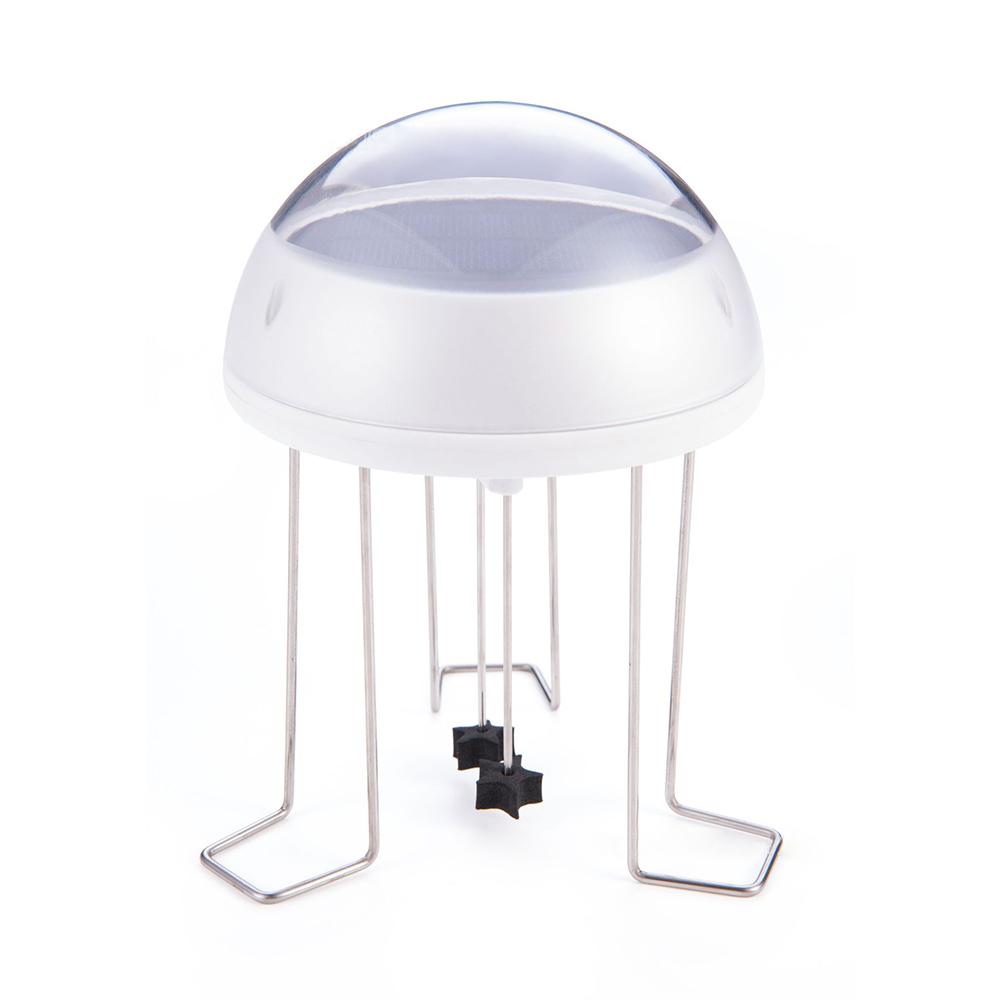 Wiggler solare dell'acqua con agitatore dell'acqua di backup della batteria al litio da 3,7 V 400 mAh per la decorazione del giardino del bagno degli uccelli