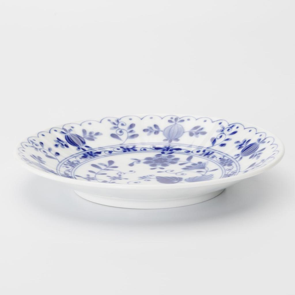 Mino ware plates and side set of approximately 17cm in microwave and dishwasher Romance Onion made in product number plates, 5, diameter, safe,