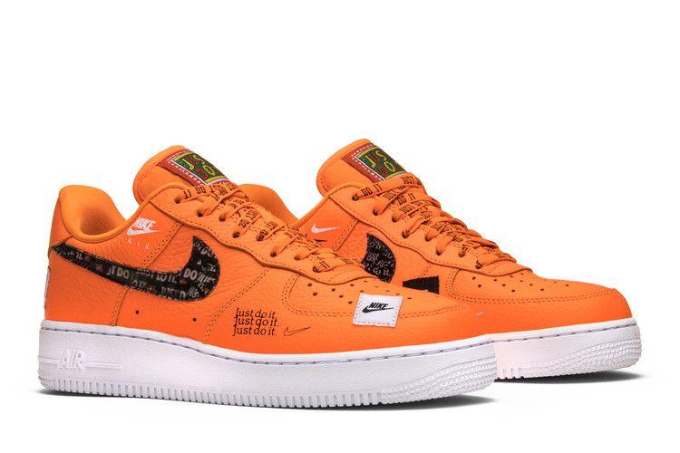 Herren Sneaker Nike Air Force 1 Low Just Do It Pack Total Orange Total Orange/Total Orange-Schwarz-Weiß