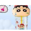 Crayon Shin-chan Straw Cup Water Bottle with Straw, Easy To Drink From, Cute and Versatile for Kids (Color: Crayon Shin-chan D, Size: 500ml),