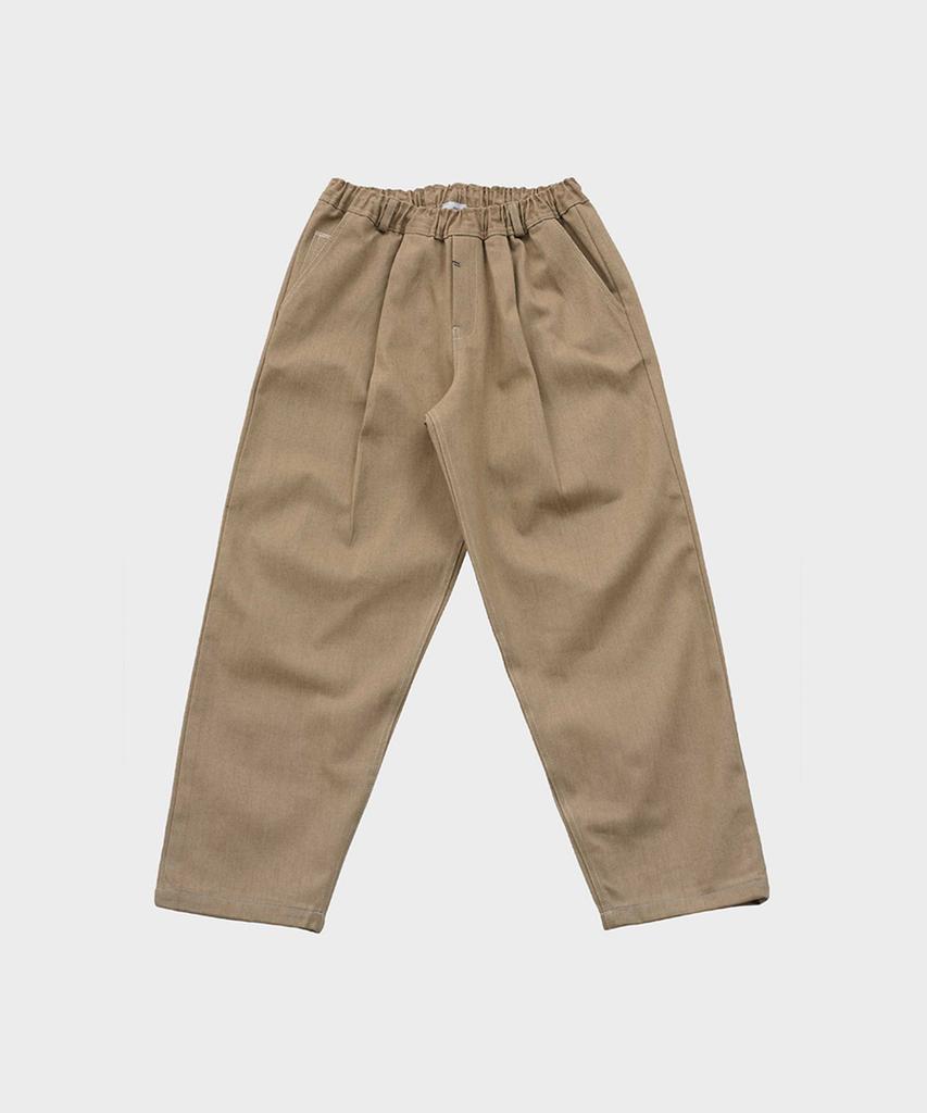 Pep Studio Sahara Selvedge Denim Elastic Waist Pants (Beige)