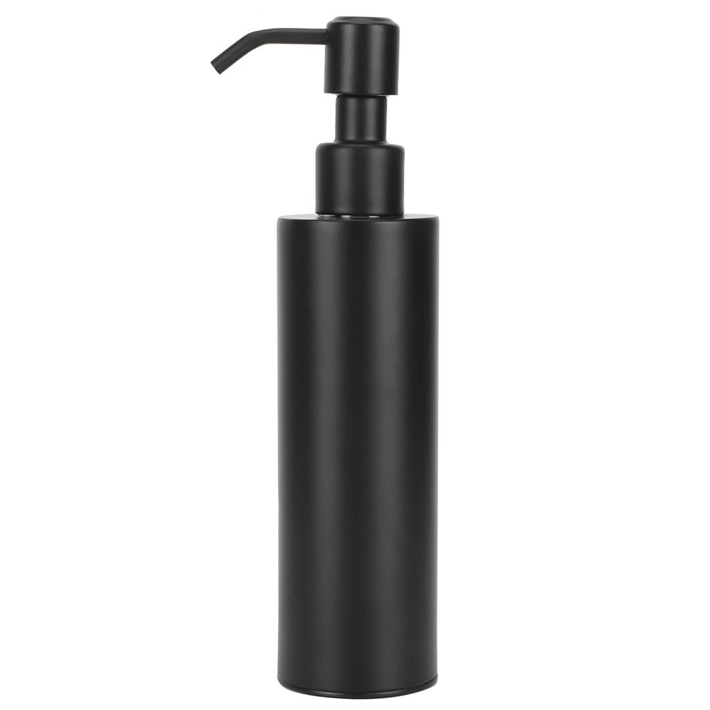 200ml Black Soap Dispenser Countertop 304 Stainless Steel Lotion Shampoo Liquid Container