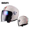 BEON Warm Dual-Lens 3/4 Motorcycle & Scooter Helmet for Autumn/Winter - Unisex Safety Helmet
