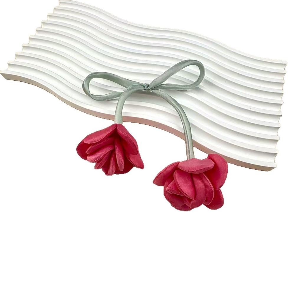 Pinces à cheveux et attaches florales bouton de rose de style coréen, sacs de vêtements et accessoires