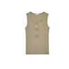 Spring and Summer New Women's Clothing Cotton Blended Multi-Color Washed Rib Vest round Neck Sleeveless Tops 3253338
