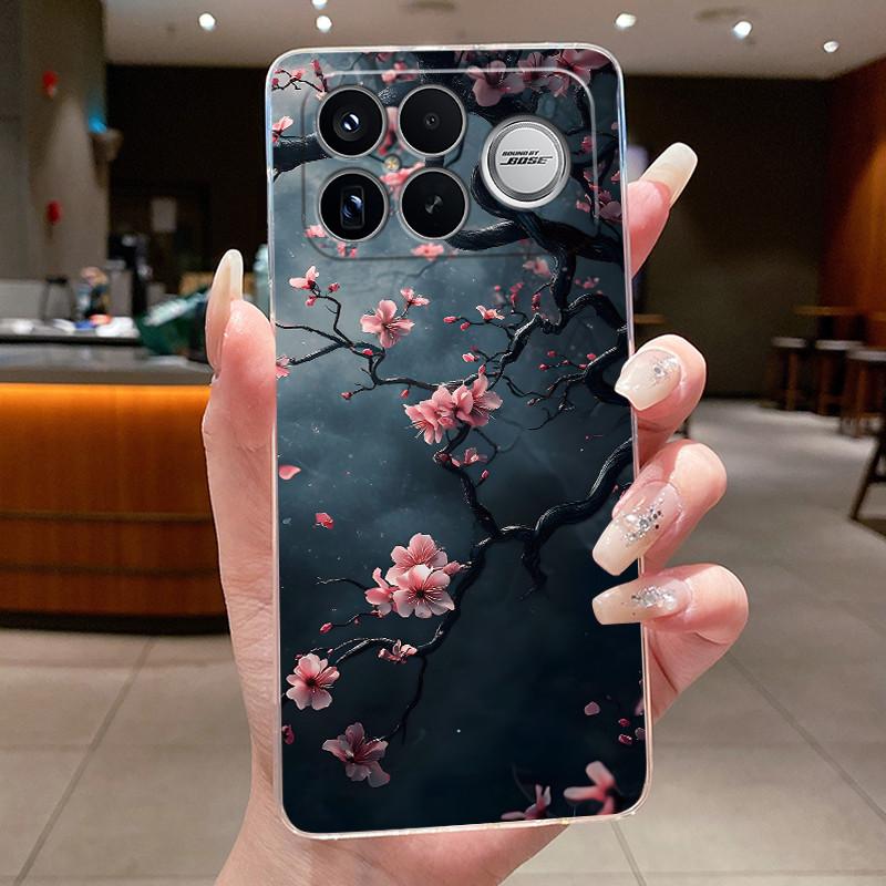 

For Xiaomi Poco F8 Ultra Poco F8 Pro Case Fashion Butterfly Flower Casing Transparent Back Cover Soft Silicone Protective Cases Poco F8 Pro