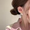 French Light Luxury Fashion Temperament Simple Retro Pearl Earrings Women'S Earrings Tide A Two-Wear Earrings