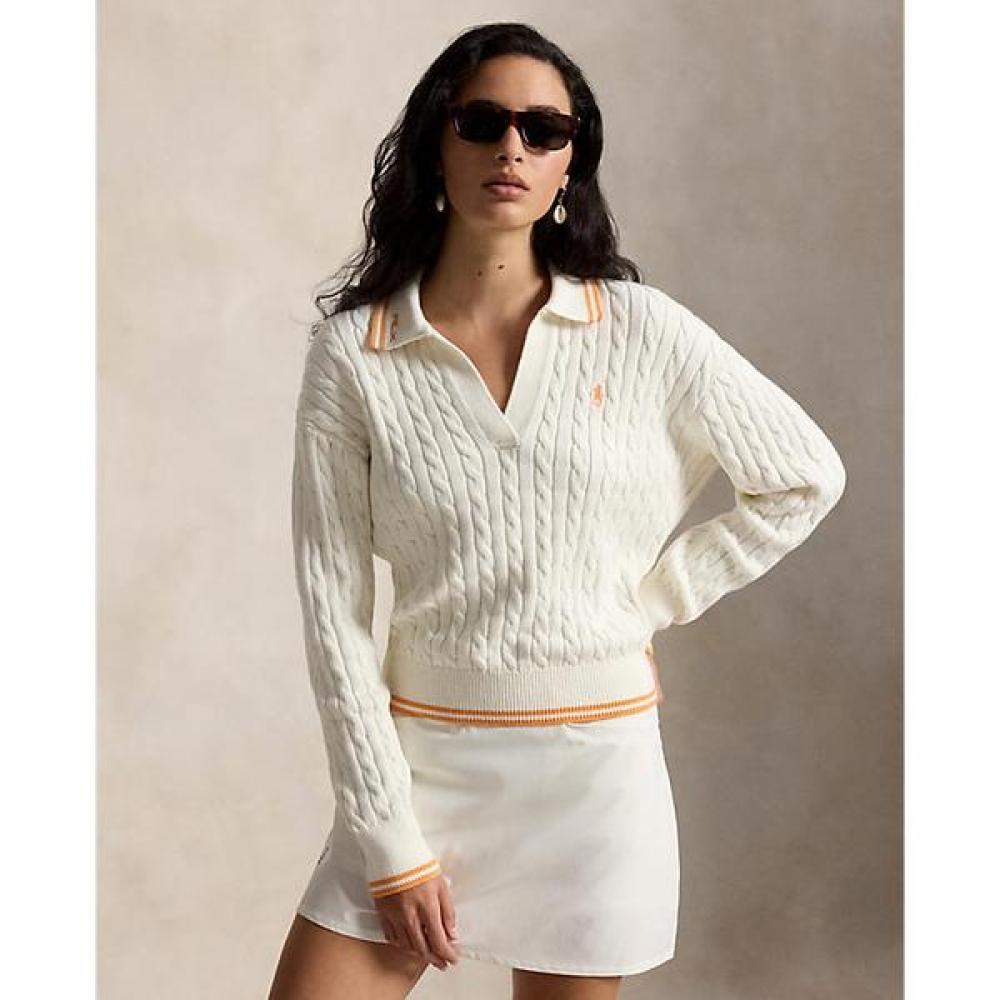 

Polo Ralph Lauren Women S Cable Knit Polo Sweater wmxgSwenc020103100