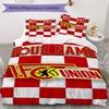 Benutzerdefinierter Name 1. FC Union Berlin Bettwäsche, Steppbett Set Bettbezug Kissenbezug Zuhause Geburtstagsgeschenk(1 Bettbezug + 2 Kissenbezüge, ohne Füllung)_xia
