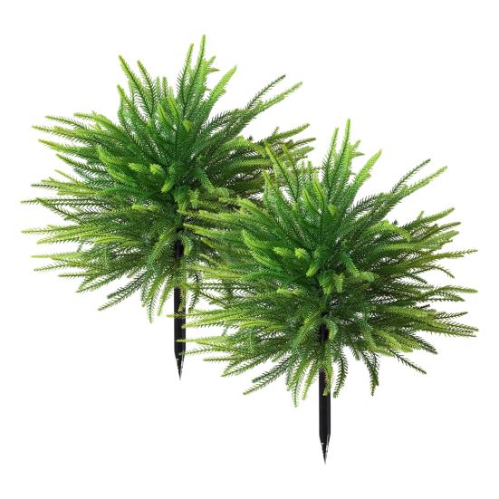Artificial Pine Topiary Realistic Faux Pine Bushes Artificial Greenery with Spike Christmas Topiary