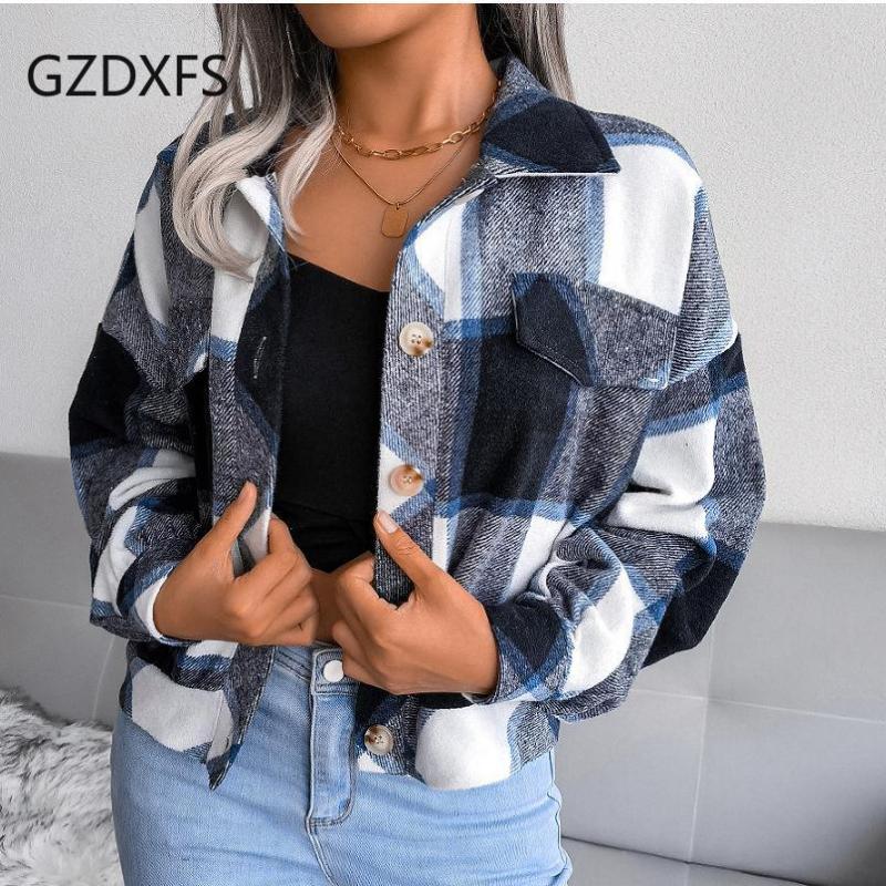 Collar Lantern Long Sleeve Blouse Ladies Casual Fashion Single-breasted Shirt