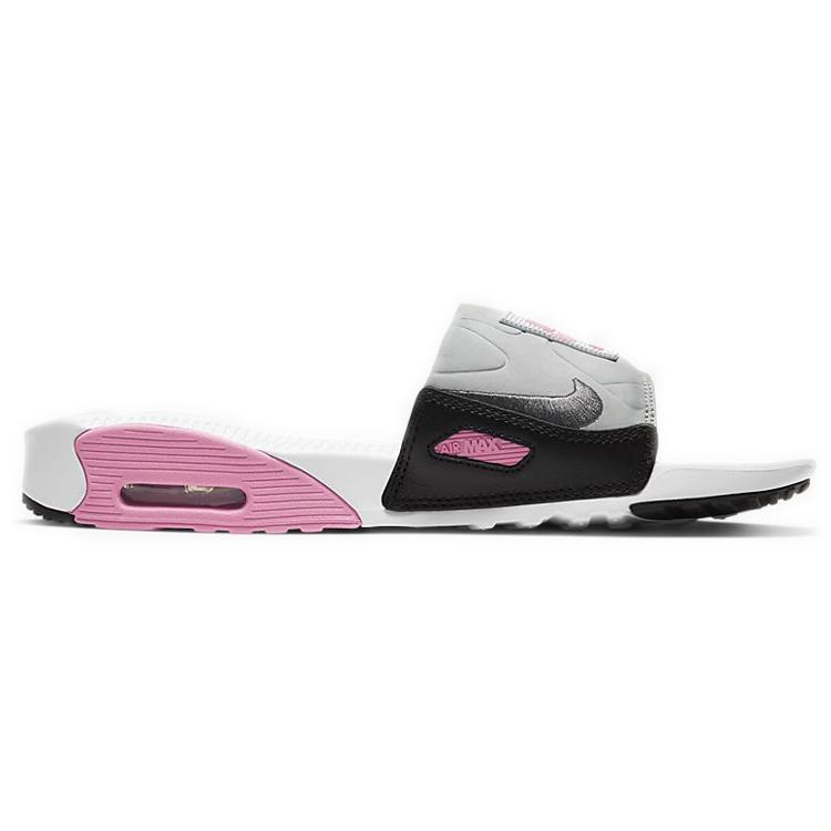 Nike Air Max 90 Slide White Rose Cool Grey Women's CT5241-100
