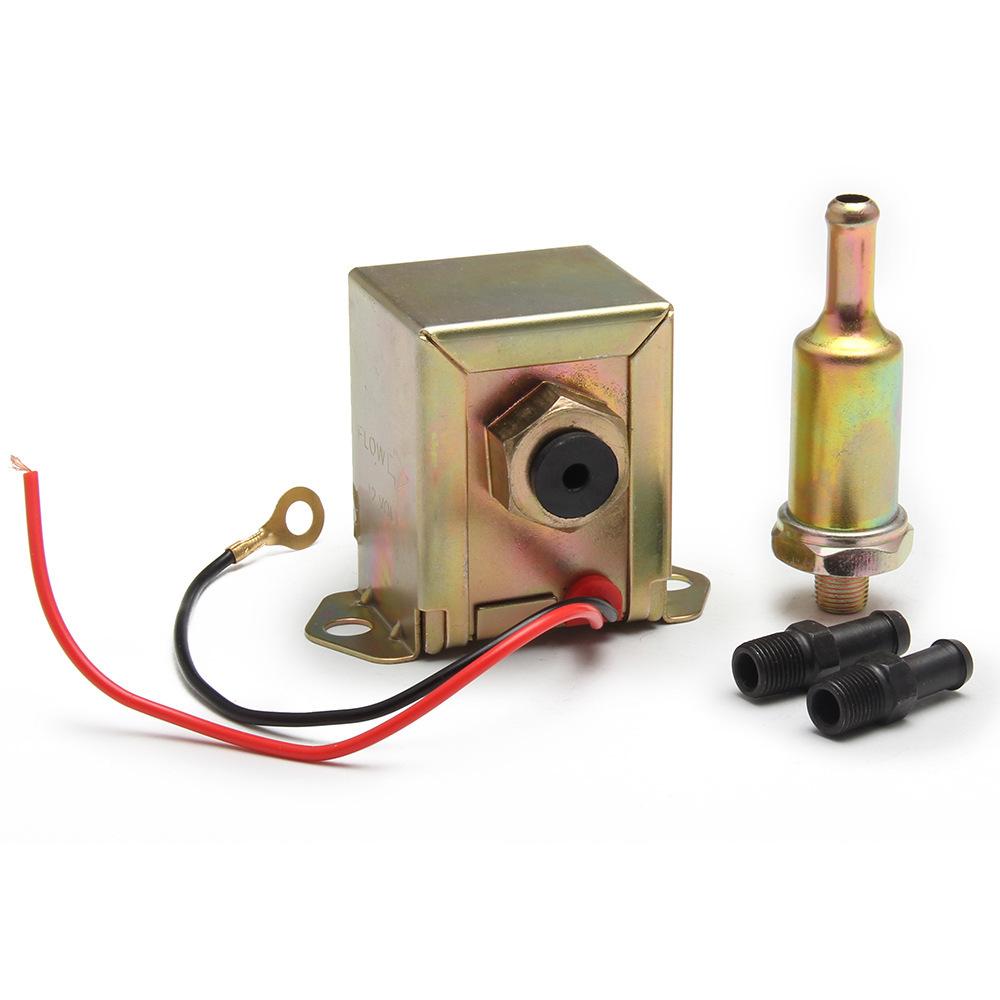 Universal 12V Oil Fuel Pump and Inne Fuel Filter for Petrol & Diesel Engines