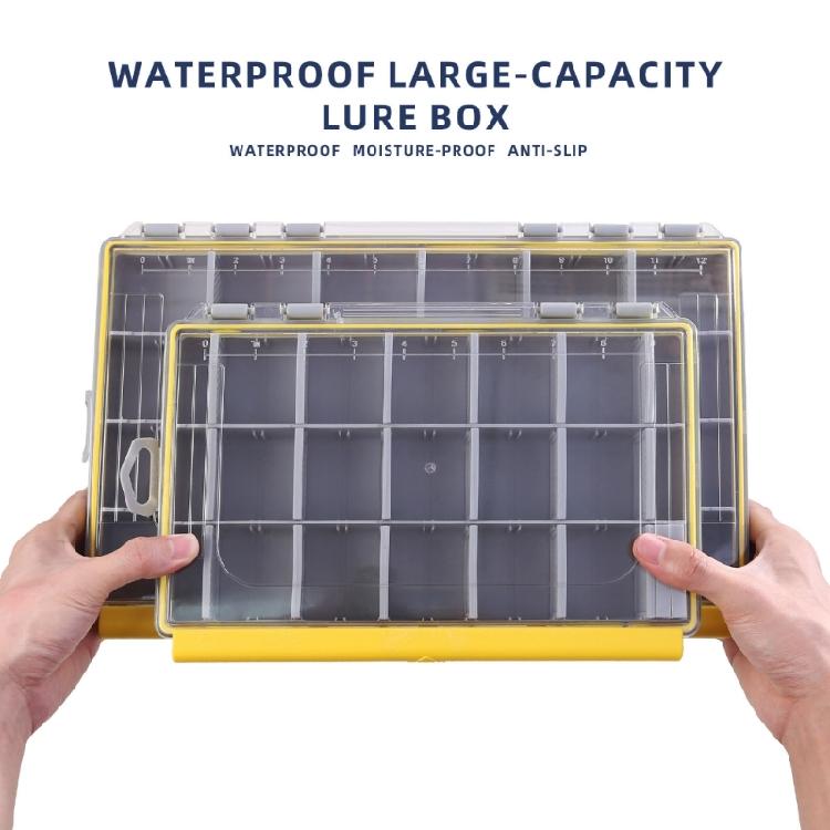 Fishing Tackle Box Portable Storage Trays Lure Organizers Storage Box Baits Separator Organizers with Removable Divider