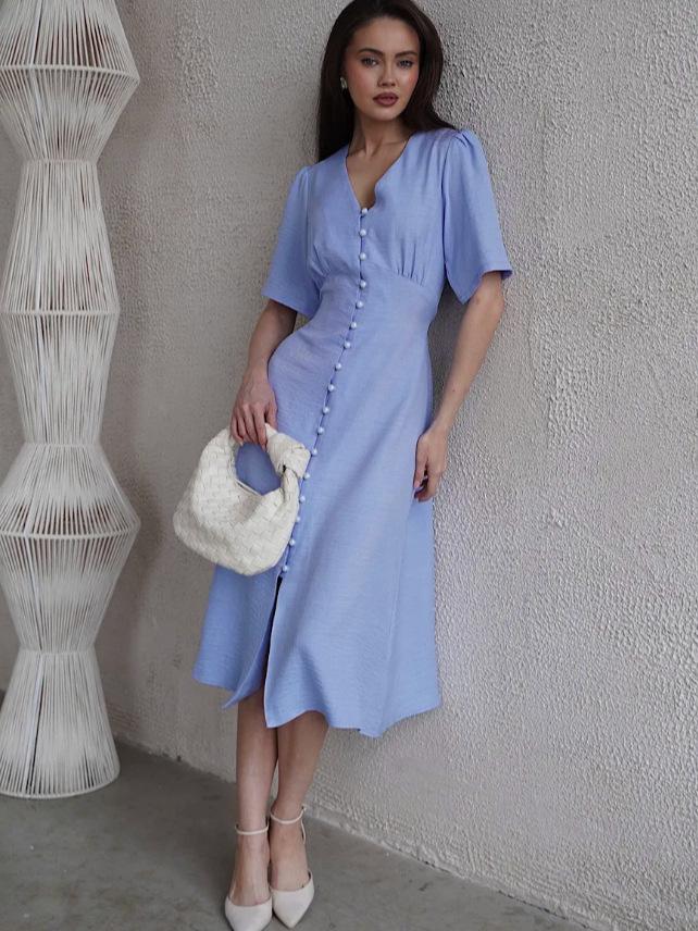2026 Summer French High-End Evening Gown: Elegant Long Dress for Women