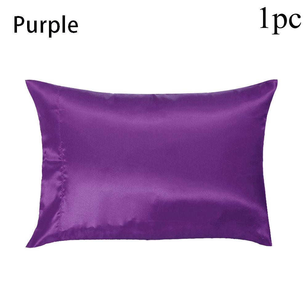 purple silk pillowcase