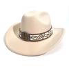 Spring And Summer Monsoon Woolen Cowboy Hat Men And Women Couple Ethnic Style Curved Brim Top Hat Sun Hat Jazz Hat