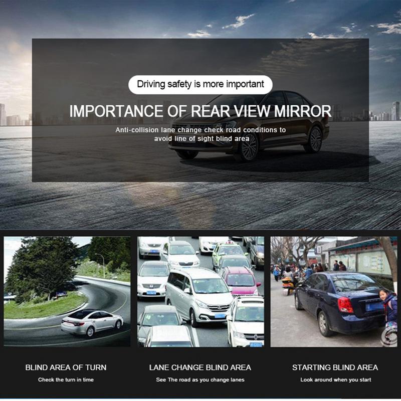 2pcs Adjustable Car Round Blind Spot Mirror HD Glass Wide Angle Rotatable Auxiliary Rearview Mirror Auto