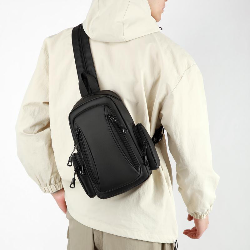 Men's Backpack and Chest Bag 2 In 1 Fashion Small Black Shoulder School Bag for Man Designer Waterproof Sports Travel Bag