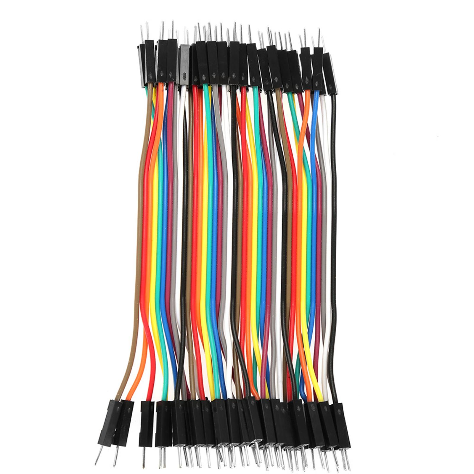 

3pcs Colorful 10cm Jumper Wires Kit 40pin M to F 40pin M to M 40pin F to F for Breadboard