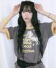 Eontaiteulseoul Archive Unicorn Ringer Crop Short Sleeve Charcoal