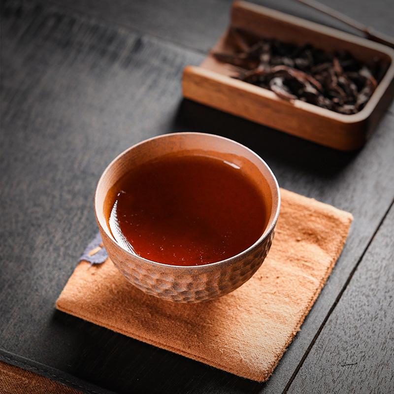 2/PCS  90ml Coarse Pottery Handmade Stoneware Tea Cup Kung Fu Tea Set Tea Cup Small Single Cup Ancient Style Quiet Road Cup Bowl