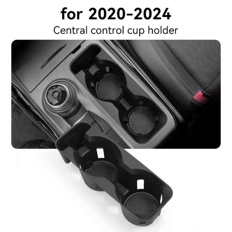 TPE Cup Holder Insert Protector for Select Model SUVs Featuring Antislip Surfaces Easy Cleaning Maintenance