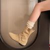High Quality Ladies Shoes Slip-on Women's Boots Fashion Rivet Modern Boots Women Sexy Pointed Toe Solid Ankle Boots Zapatos