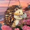 A Cute Hedgehog Sun Catcher, Animal Themed Decoration, Perfect for Home, Garden, Porch, Birthday Gift for Animal Lovers