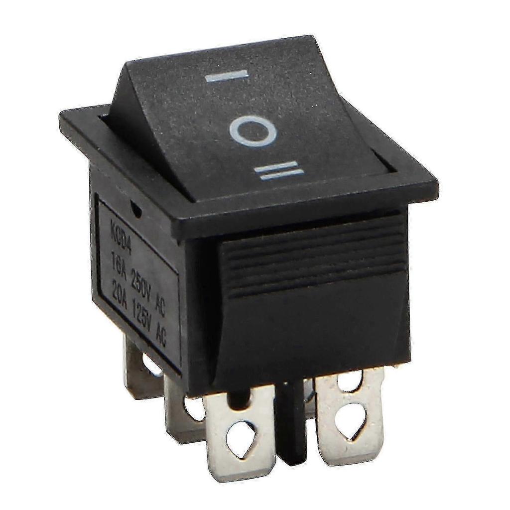 6-terminals 3 Position Dpdt Boat Rocker Switch 16a 250vac 20a 125vac