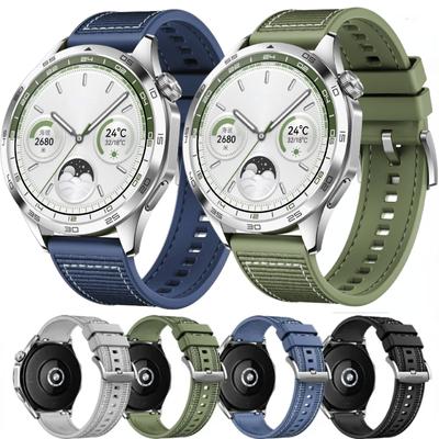 22mm Kompozit Silikon Kayış Huawei İzle GT4 46mm Resmi Naylon Örgülü Bilezik Band Huawei İzle 4/3/GT4-3-2 Pro Kemer