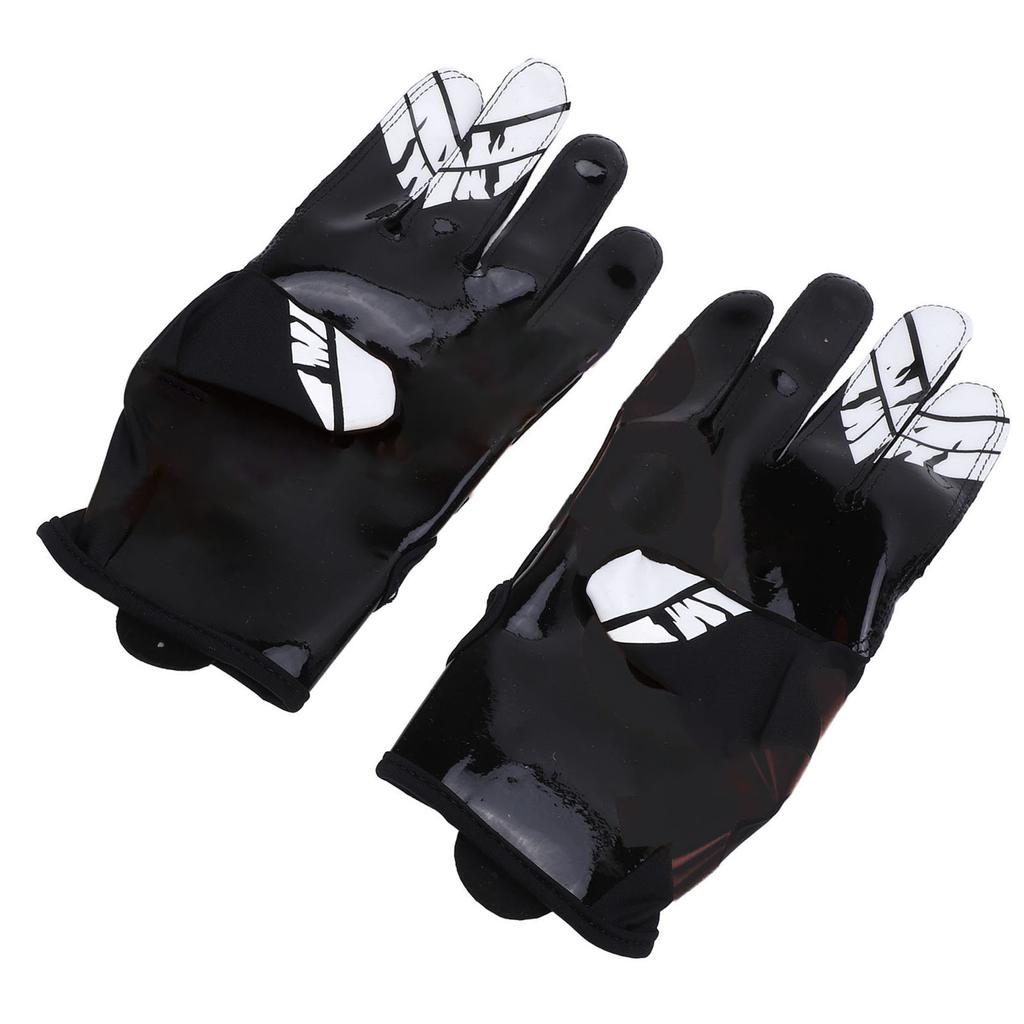 Baseballové rukavice, protiskluzové silikonové, strečové, prodyšné, americké fotbalové rukavice pro sport, velikost XL