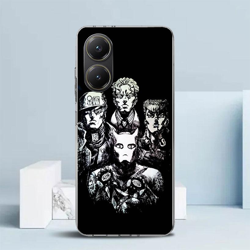 JoJo Kira Yoshikage Killer Queen Phone Case For Xiaomi Poco F7 Ultra X5 X6 X7 Pro M7 Redmi 15C 15 13C 13 12C 12 10C 10 10A 9 9C