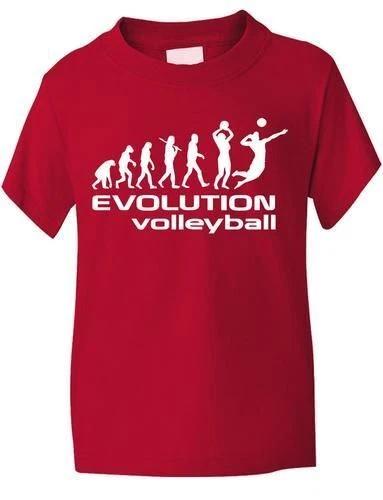 

Evolution of Volleyball Sport School Kids Boys Girls T-Shirt Age 1-13 2XL