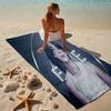 proof beach towel with a Jin singer2 pattern - soft,absorbent,quick-drying,machine washable - perfect for swimming,camping,bathing