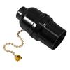 3D Printed E27 Lamp Holder Pull Chain Socket Black Plastic Lighting Accessory Lamp Base With Pull Chain Light Fixture
